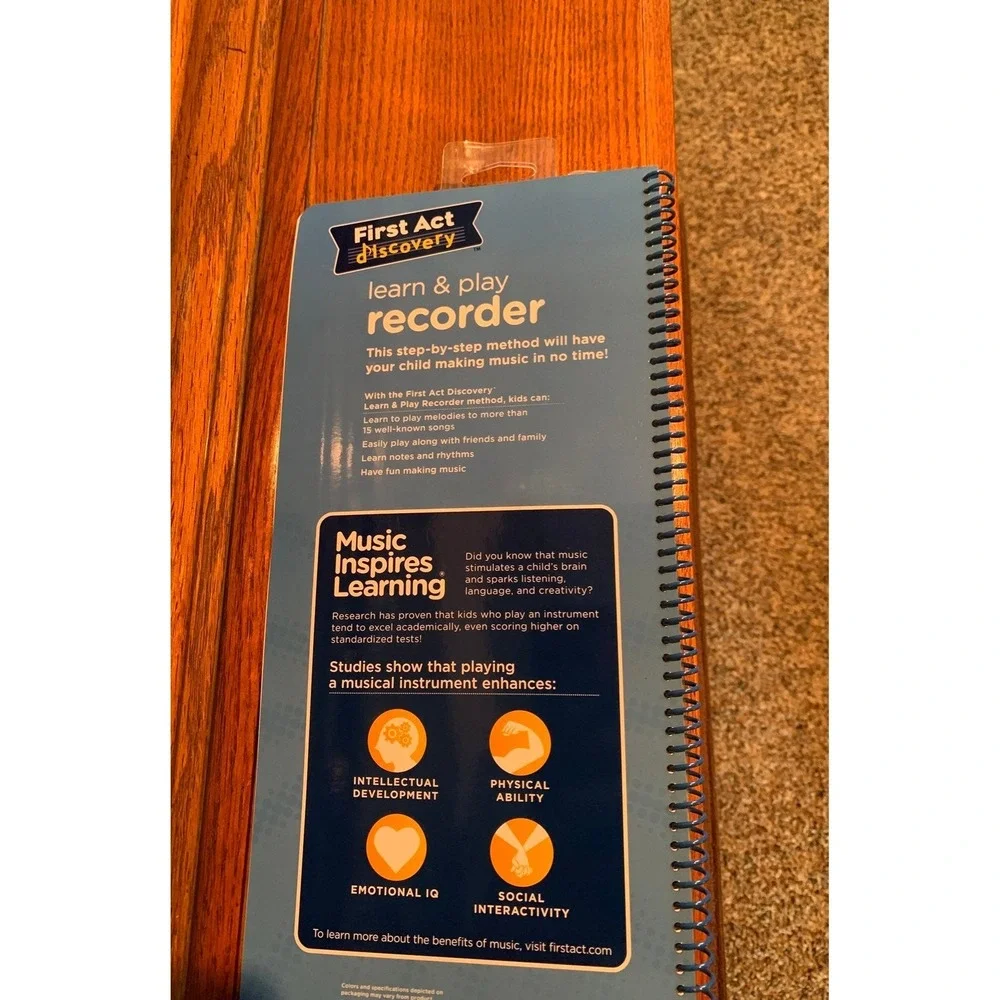 First Act Discovery Learn & Play Recorder Set‎ with Instructional Book and Rod